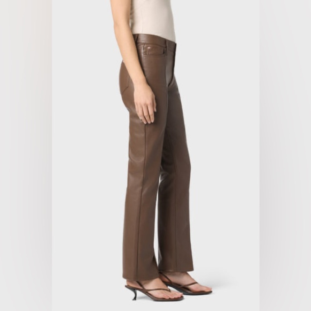 NWT* Hudsonjeans Black Pleather Pants - Picture 7 of 9